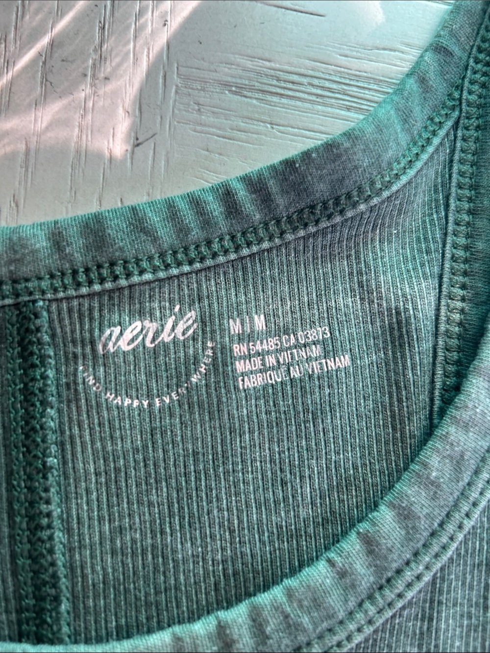 aerie Ribbed Racerback Tank Top - Picture 4 of 5